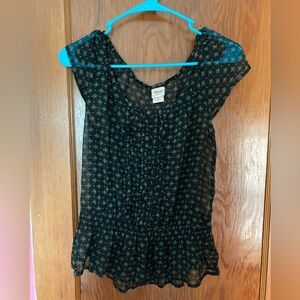 Sheer Ruffle Babydoll Top - Sheer Black Top 🖤✨🖤✨